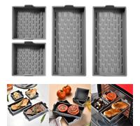 4PCS Padelle Antiaderenti in Silicone per Cottura Torte Brownies e Muffin