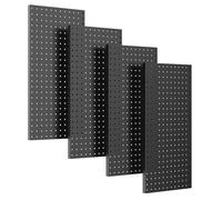 4pcs Pannello A Parete Metallo In Pesante Per Organizzatori Stoccaggio Degli Strumenti Garage Con Fori Pre -perforati Arrugginiti In Pesante