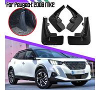 4PCS Paraspruzzi Per Peugeot 2008 E-2008 MK2 2019-2022 Anteriore posteriore Nero