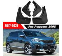 4PCS Paraspruzzi Per Peugeot 5008 MK2 2017-2022 Anteriore posteriore Nero