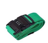 4Pcs Password Lock Luggage Strap, Secure Travel Suitcase Tie-Down Belt With Buckle Per Bagagli(Green)