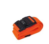 4Pcs Password Lock Luggage Strap, Secure Travel Suitcase Tie-Down Belt With Buckle Per Bagagli(Orange)