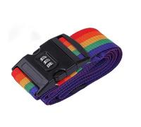 4Pcs Password Lock Luggage Strap, Secure Travel Suitcase Tie-Down Belt With Buckle Per Bagagli(Rainbow)