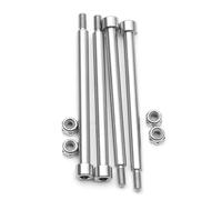 4pcs Per Pin A Cerniera Filettata In Acciaio Pin Bracci -braccia 4x60mm E Comparabili Set Dadi Per Aggiornamenti Auto Telecomandati Parti Riparazione Pennello Della Cerniera Esterna