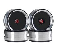 4pcs per ruote metalliche 1 9 cerchioni compatibili con 1 10 modelli crawler RC in come TRX6 II 90046 e simili veicoli fuori strada(Black)