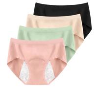 4pcs Periodo Intimo Perdite a Prova Di Mestruale Mutandine - Vita Media Per