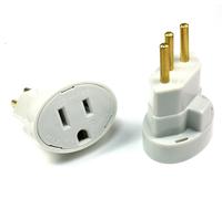 4pcs PERLEX 147 2P+T Nema / Pavementi Adattatore 10A 250V Brasile A US