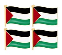 4pcs perni bandiera palestinese Pin palestinese bandiera pain che saluta la lega elettroplata 0.98x0.79in Pins Palestina senza perno palestinese per abiti da festa in parata