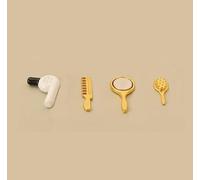 4Pcs pettine miniatura asciugacapelli specchio trucco set/12 Dollhouse decorazioni asciugacapelli casa delle bambole specchio miniatura bagno accessorio mobili