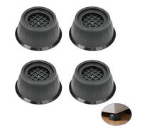 4PCS Piedini Antivibrazione per Lavatrice, Supporti Antiscivolo in Gomma Rinforzata con Ventosa, Riduzione Rumore e Vibrazioni, Protezione Pavimenti, Compatibili con Lavatrici, Asciugatrici e Mobili