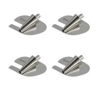4pcs Piedini per Orlo Arrotolato per Cucire, Universali da 3-6 mm, Accessori in Acciaio Inossidabile per Macchine da Cucire Domestiche e Commerciali, Perfetti per Cuciture Precise e Professionali