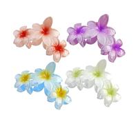 4pcs Pinze per capelli da donna a forma di clip Pinze per capelli con fiori, pinzette per mascella con artiglio per ragazze - Fermaglio alla, fermagli per capelli antiappannamento