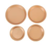 4Pcs Pizza Tray Set Pizza Pan With Holes, Non Stick Pizza Baking Pan for Oven, Carbon Steel Round Baking Sheet Baking Supplies for Home Kitchen