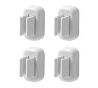 4PCS Portaspazzolino da denti montato a parete, organizzatore di spazzolino elettrico autoadesivo per bagno, supporto multifunzione impermeabile per dormitorio, armadio (bianco)