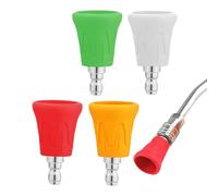 4PCS Power Washer Nozzle Tips Set | Pressure Washer Nozzle Guard with Multiple Spray Degrees for 1/4 Inch Diameter Nozzles | Pressure Washer Accessories for Efficient Cleaning Tasks