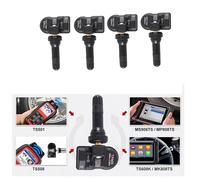 4Pcs programmazione MX Sensor TPMS sensore di monitoraggio della pressione dei pneumatici 315MHZ 433MHZ strumento di riparazione universale 2 in 1 per-Autel Black