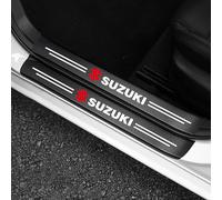 4Pcs Protezione Del Davanzale Della Portiera Dell'Auto per Suzuki Battitacco Adesivi Soglie con Logo Suzuki Accessori Decorativi Adesivo Di Protezione Aggiornato Ispessito (SUZUKI)