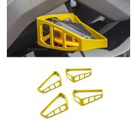 4Pcs Protezioni indicatori direzionali moto GIALLO 40 YEARS GS BASE CORTA+CORTA