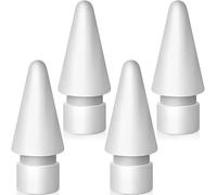 4pcs Punte di Ricambio per Apple Pencil 1a e 2a, Punta di Ricambio ad Alta Sensibilità e Penna di Controllo Preciso/Tips Ricambio Accessori per Ipad Pencil, Compatibile con Punte Apple Pencil (Bianco)