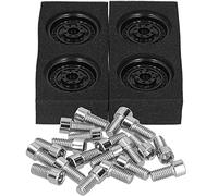 4Pcs RC Beadlock Wheel Hubs, Zinc Alloy Plastic Material, Replacement for //GEN8/MST/, Strength And Durability, Reduce Car, Improve RC Performance (Black)