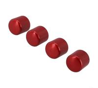 4PCS Red Metal Dome Knobs 6mm Shaft Electric Bass | 4-pack red metal knobs, 6mm shaft fit, dome shape design, smooth tone control, bass guitar upgrade