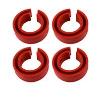 4pcs Red Rubber Car Interior Shock Absorber Coil Spring Power Cushion Buffer