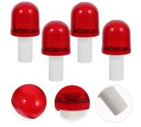 4Pcs Red Traffic Cone Flashing Warning Lights Durable and Weather Resistant