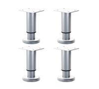 4Pcs Regolabile Telescopico Armadio Gamba Mobili Suport Piedi Metallo Piede Rotondo Cucina Armadio Gambe Hardware Altezza Regolabile Mobili Gamba