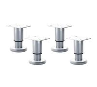 4Pcs Regolabile Telescopico Armadio Gamba Mobili Suport Piedi Metallo Piede Rotondo Cucina Armadio Gambe Hardware Altezza Regolabile Mobili Gamba