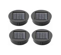 4pcs Replacement Solar Lights with Led Bulbs, Sl.gt Solar Panels, Solar Panel Battery, Spare Led Solar Battery Boxes