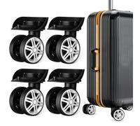 4pcs Replacement Wheels For Luggage, Travel Suitcase Swivel Caster Repair Kits With Screw Replacement Left And Right Wheels For Most Suitcase And Travel Bags, Resistant, Mute, Flexible