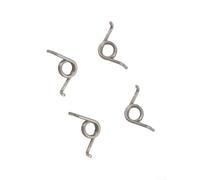 4pcs Reset Molla per Daiwa per Tatula per Tw 100 Casting Reel | Adatto TW100, SV, per modelli elite, filo da 0,8 mm, costruzione in metallo, finitura argento, set da 4 pezzi