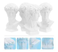 4pcs resina mini david testa ritratto stile europeo statue ornamento (altezza 7