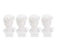 4pcs resina mini david testa ritratto stile europeo statue ornamento (altezza 7