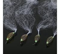 4Pcs Rete da Pesca a Molla in Rame Con Maglie Luminose per Pesca Notturna (7#)