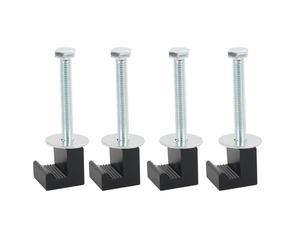 4PCS Robusti Tiranti in Alluminio per Cassette Attrezzi Camion Soluzione di Mont