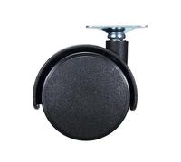 4Pcs Ruota da tavolo 48mm 40mm Piastra for rotelle for mobili senza freno Ruote girevoli girevoli Sostituire il rullo del carrello nero(30mm)