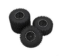 4PCS Ruote RC 1 Pollice per TRX4M per defender Crawler 4PCS Ruote | Mescola gomma per tattica, trazione superiore su fango e pietra, stabilitÃ migliorata in salita(Silver A)