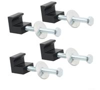 4PCS Rust Alluminio Camion Tool Box Tie Downs With J Hook Crossover Montaggio Per Morsetto Fisso Toolbox Montaggio