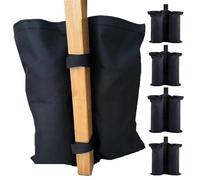 4pcs Sacchi Pesi Gazebo, 600D Sacchetti Per Pesi a Baldacchino, Doppie Coperture Tenda Dei Sacchi di Sabbia, Sacchi di Sabbia per Gazebo, Borse Pesi Gazebo Senza Sabbia Per Ombrello; Tenda Pop Up