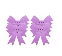 4PCS San Valentino Bow Knot Cutter e Forchetta Bag Stoviglie Tasca Decorativa Posate Borsa Porta Posate Porta Posate Borsa