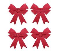 4PCS San Valentino Bow Knot Cutter e Forchetta Bag Stoviglie Tasca Decorativa Posate Borsa Porta Posate Porta Posate Borsa