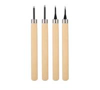 4pcs Scalpelli per Legno Coltello da Intaglio del Legno Strumenti di Intaglio del Timbro di Gomma