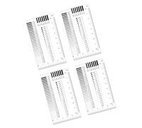4pcs Schede di Misurazione Difetto Multiuso Non Deformabile Design con Scala di Contrasto per il Lavoro sul Campo Ispezione Difetto Rilevamento Strumento Set