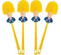 4pcs Scopino per WC Divertente Forniture Per La Pulizia Del Bagno Strumenti Per La Pulizia Del Bagno WC Borstel Donald Trump Scopino Per La Casa Hotel Accessori Per La Pulizia