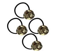 4pcs Semplice ma Elegante Metallo Rosa Fascia Dei Capelli Coda di Cavallo Corda Dei Capelli Accessori Per Varie Acconciature Sofisticate