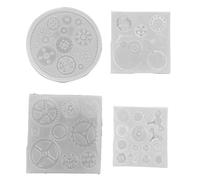 4pcs/set a forma di attrezzatura 3D cioccolato al cioccolato silicone in silicone stampo fai -da -te deconserto a ciondolo