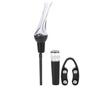 4pcs/set di aeratore di vino versatore con tubo di taglierina per foglio di fermo per aspirapolvere