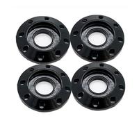 4PCS Set di rondelle decorative in lega di alluminio a otto fori per la modifica del pedale della motocicletta elettrica, colorate,Nero,M6