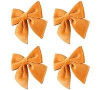 4pcs Set Di Velluto Fiocco Legami Fai-da-Te per Natale Decorazione Albero Estivo